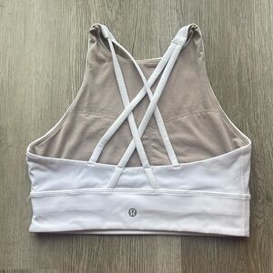 Lululemon High Neck Long Line Energy Bra